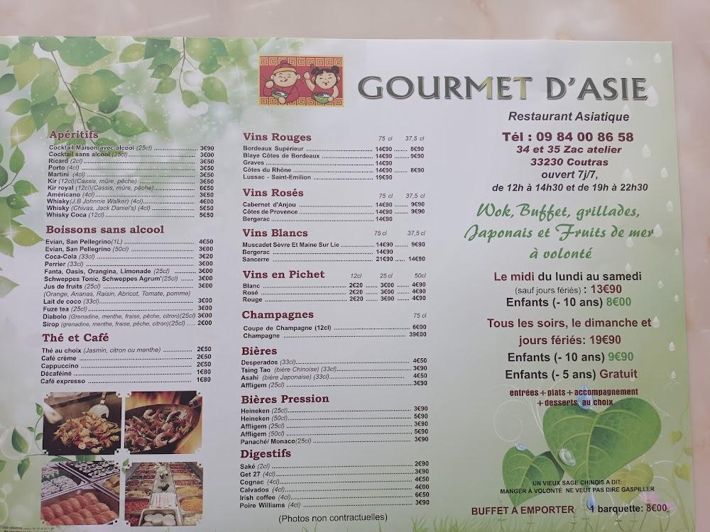 Gourmet D'Asie - Menu Image 2