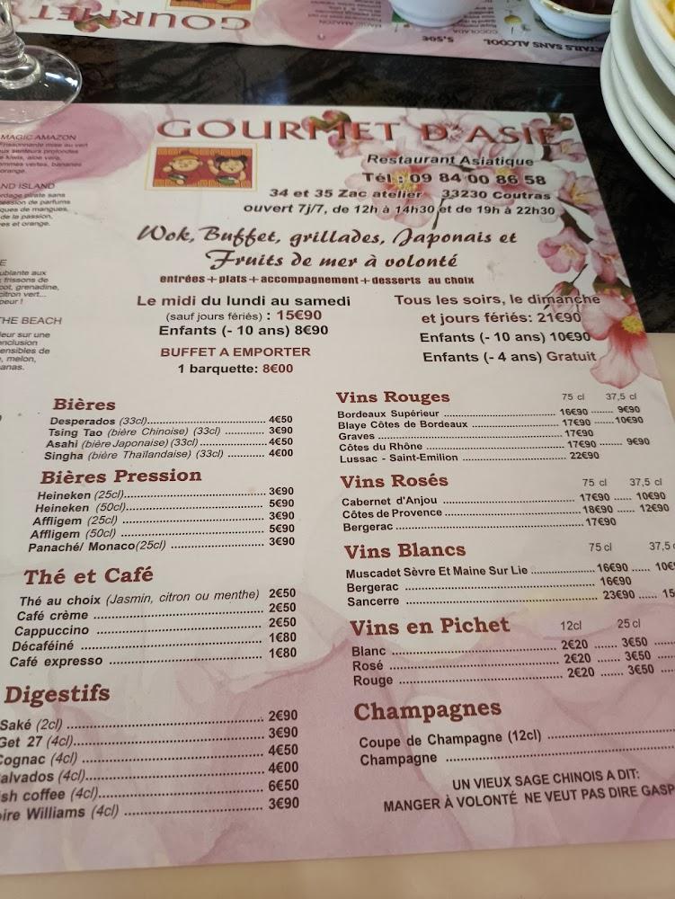 Gourmet D'Asie - Menu Image 3